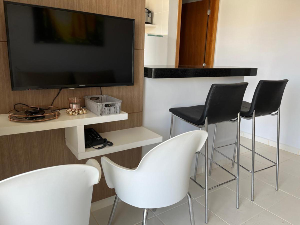 Flat 501 - Condominio Veredas Do Rio Quente - Diferenciado Com Ar Na Sala E No Quarto Bagian luar foto