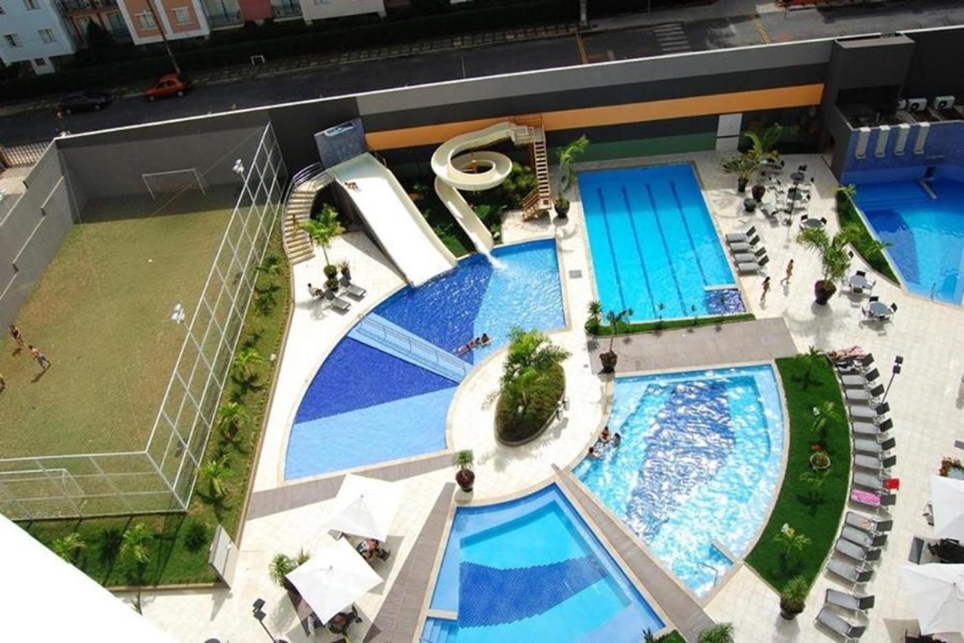 Flat 501 - Condominio Veredas Do Rio Quente - Diferenciado Com Ar Na Sala E No Quarto Bagian luar foto